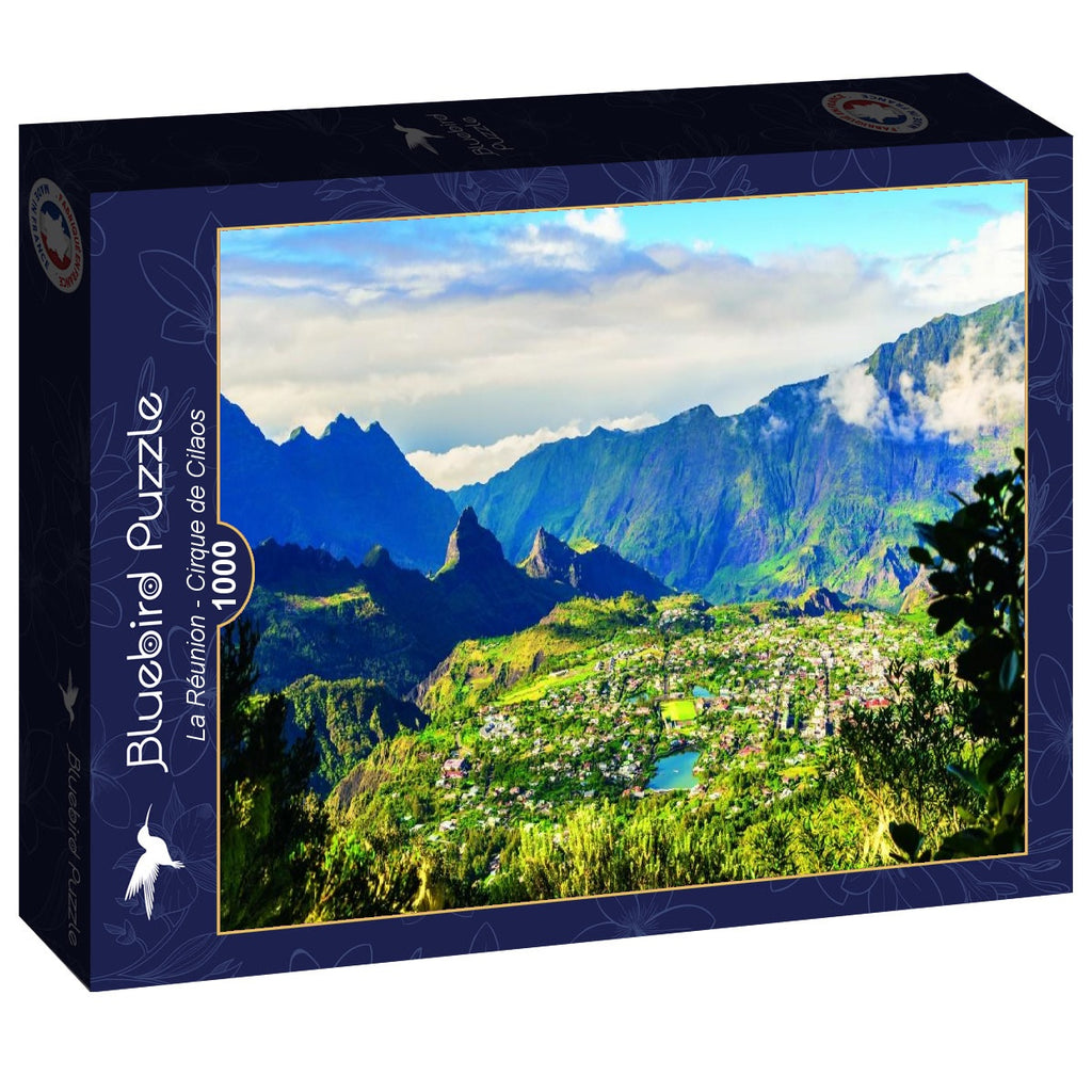 La Réunion: Cirque de Cilaos – 1000 Piece Jigsaw Puzzle (Bluebird Puzzle)