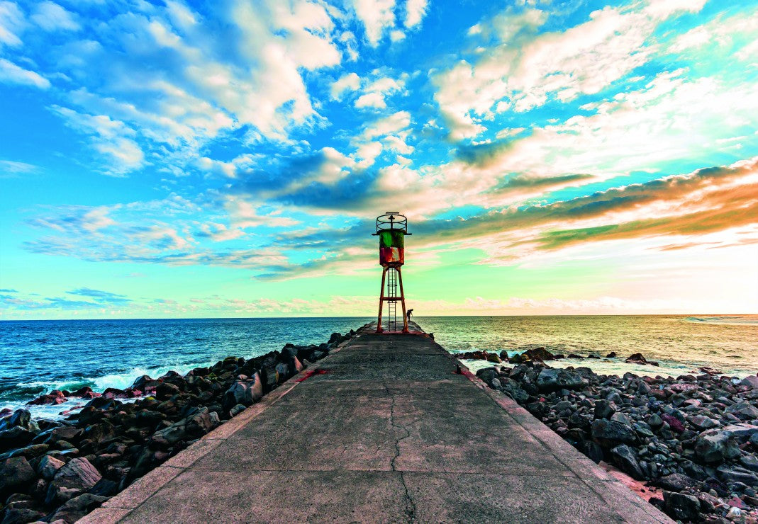 La Réunion: Jetée et Phare de Saint Pierre – 1000 Piece Jigsaw Puzzle (Bluebird Puzzle)