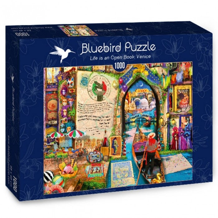 Bluebird - Life is an Open Book Venice - 1000 Piece Puzzle