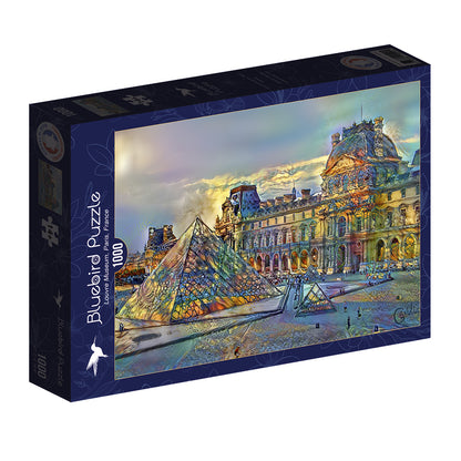 Bluebird Puzzle - Louvre Museum, Paris, France - 1000 Piece Jigsaw Puzzle