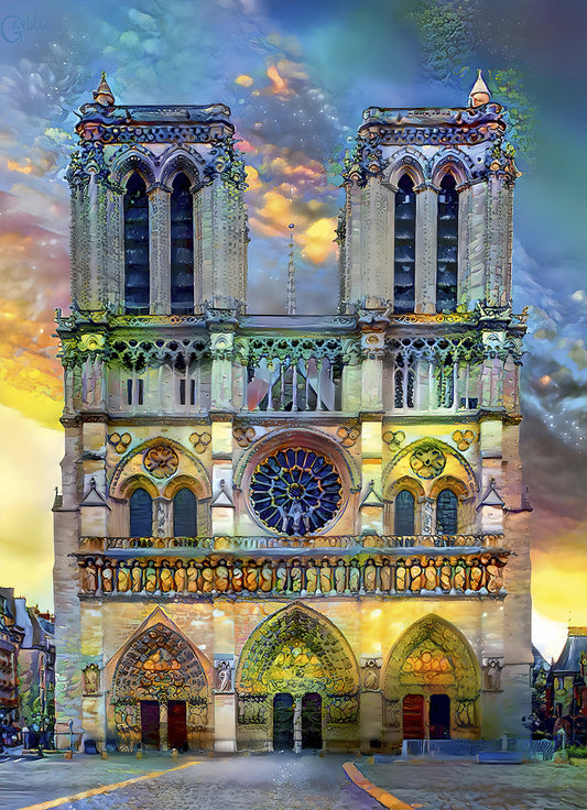 Bluebird Puzzle - Notre-Dame de Paris Cathedral  - 1000 Piece Jigsaw Puzzle