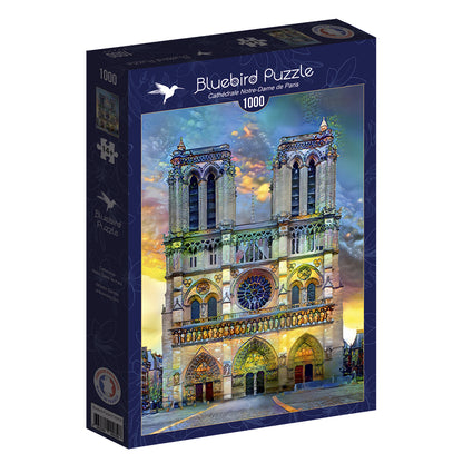 Bluebird Puzzle - Notre-Dame de Paris Cathedral  - 1000 Piece Jigsaw Puzzle