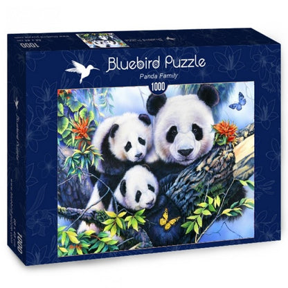 Bluebird Puzzle - Panda Family - 1000 Piece Jigsaw Puzzle