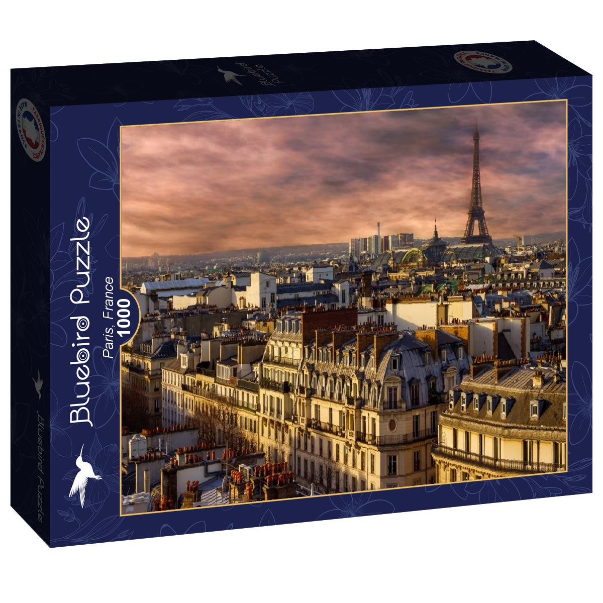 Bluebird Puzzle - Paris, France - 1000 Piece Jigsaw Puzzle