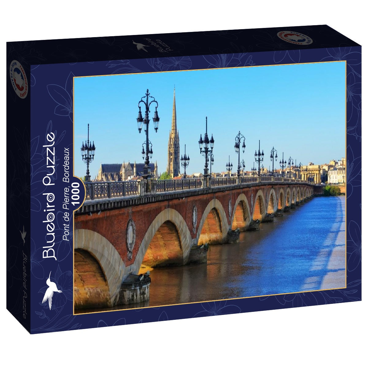 Bluebird Puzzle - Pont de Pierre, Bordeaux - 1000 Piece Jigsaw Puzzle
