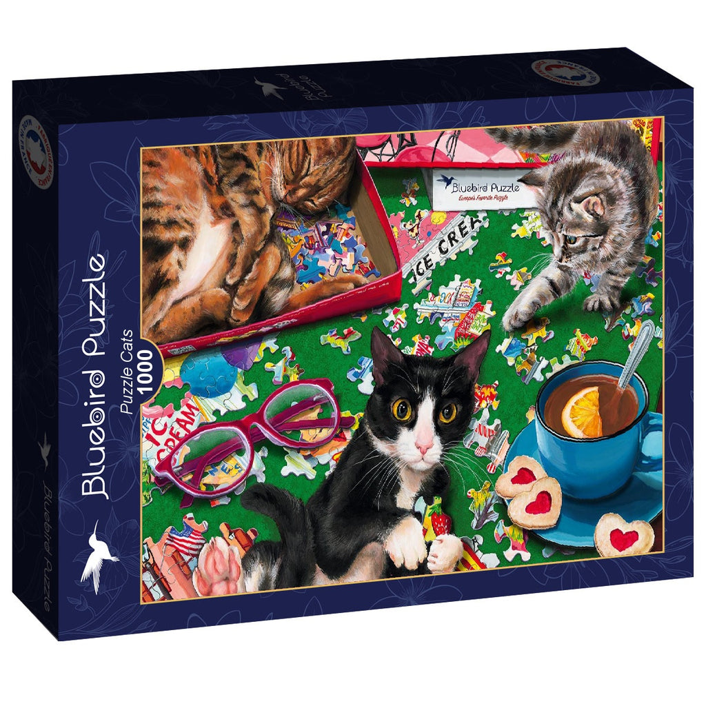 Puzzle Cats – 1000 Piece Jigsaw Puzzle (Bluebird Puzzle)