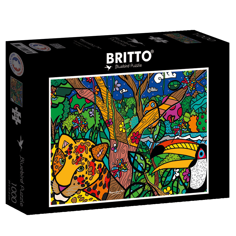 Amazon by Romero Britto – 1000 Piece Jigsaw Puzzle (Bluebird Puzzle)