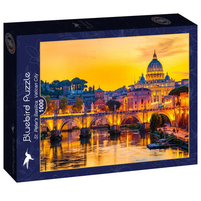 Bluebird Puzzle - St. Peter's Basilica, Vatican City - 1000 Piece Jigsaw Puzzle