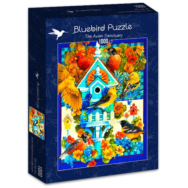 The Avian Sanctuary – 1000 Piece Jigsaw Puzzle (Bluebird Puzzle)