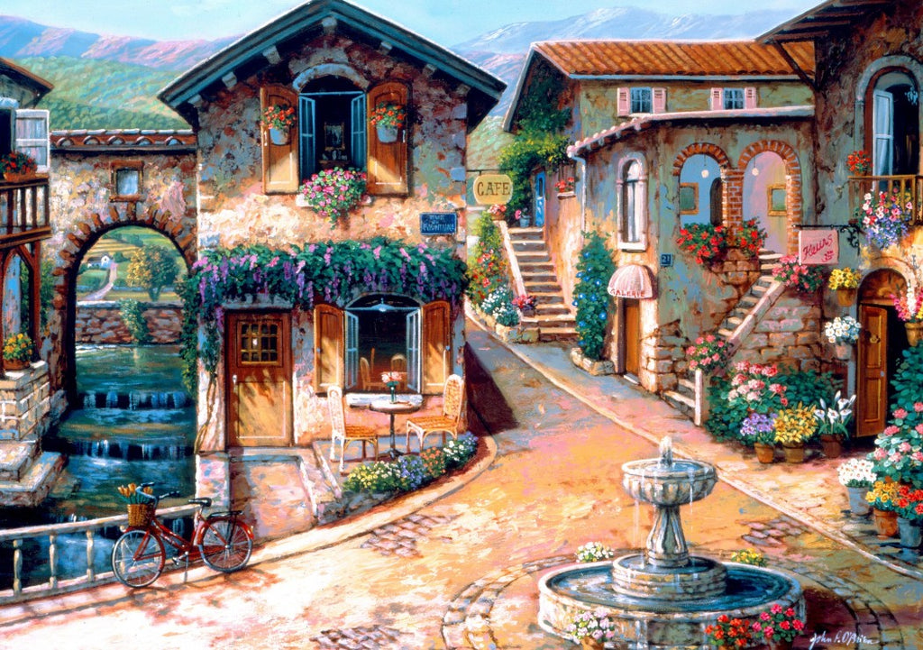 The Fountain on the Square – 1000 Piece Jigsaw Puzzle (Bluebird Puzzle)