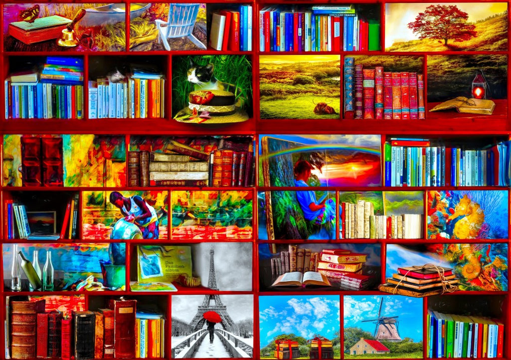 The Library The Travel Section – 1000 Piece Jigsaw Puzzle (Bluebird Puzzle)