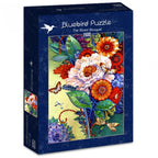 Bluebird Puzzle 70201 The Mixed Bouquet 1500 Piece Jigsaw Puzzle - Completed Puzzle