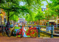 The Red Bike in Amsterdam – 1000 Piece Jigsaw Puzzle (Bluebird Puzzle)