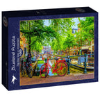 The Red Bike in Amsterdam – 1000 Piece Jigsaw Puzzle (Bluebird Puzzle)