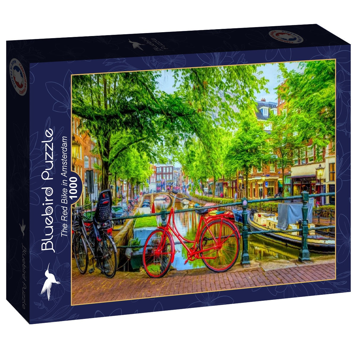 The Red Bike in Amsterdam – 1000 Piece Jigsaw Puzzle (Bluebird Puzzle)