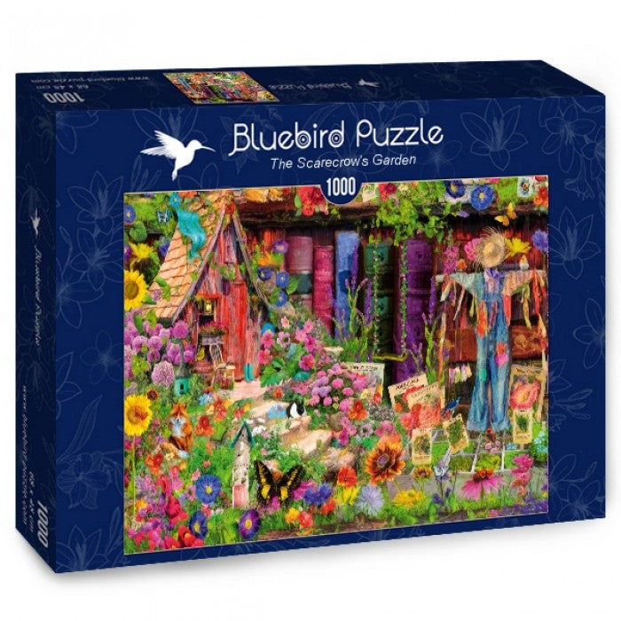 Bluebird Puzzle - The Scarecrow's Garden - 1000 Piece Jigsaw Puzzle