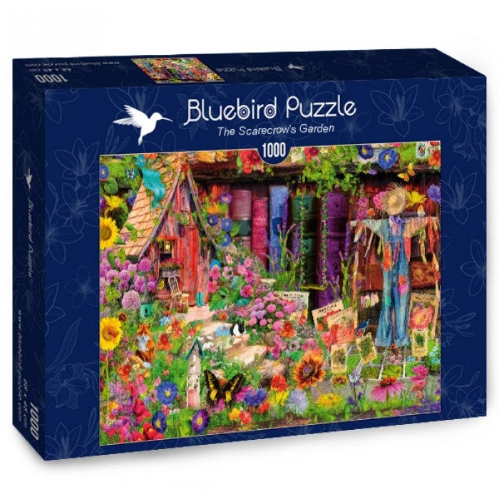 The Scarecrow's Garden – 1000 Piece Jigsaw Puzzle (Bluebird Puzzle) - Completed Puzzle