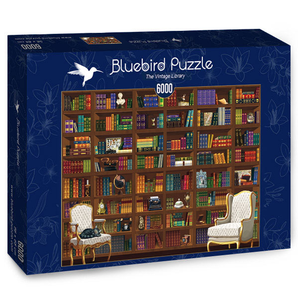 The Vintage Library – 6000 Piece Jigsaw Puzzle (Bluebird Puzzle)