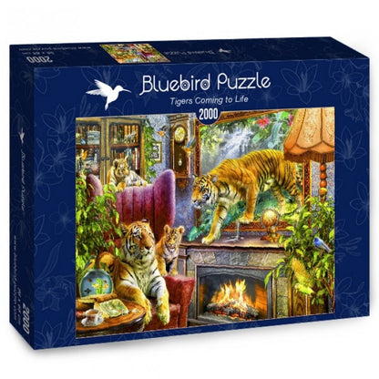 Bluebird Puzzle - Tigers Coming to Life - 2000 Piece Jigsaw Puzzle