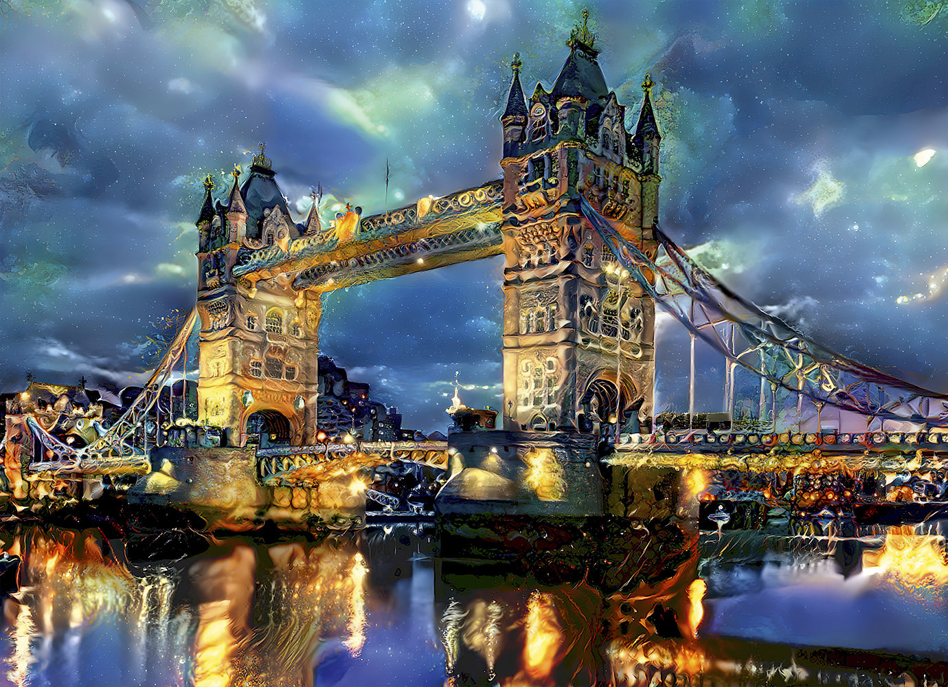 Bluebird Puzzle - Tower Bridge, England London Bridge - 1000 Piece Jigsaw Puzzle