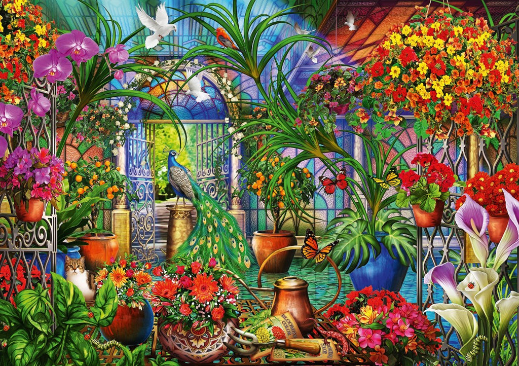 Tropical Green House – 6000 Piece Jigsaw Puzzle (Bluebird Puzzle)