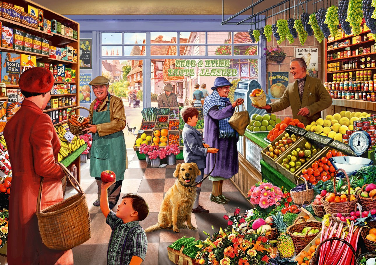 Village Greengrocer – 1000 Piece Jigsaw Puzzle (Bluebird Puzzle)