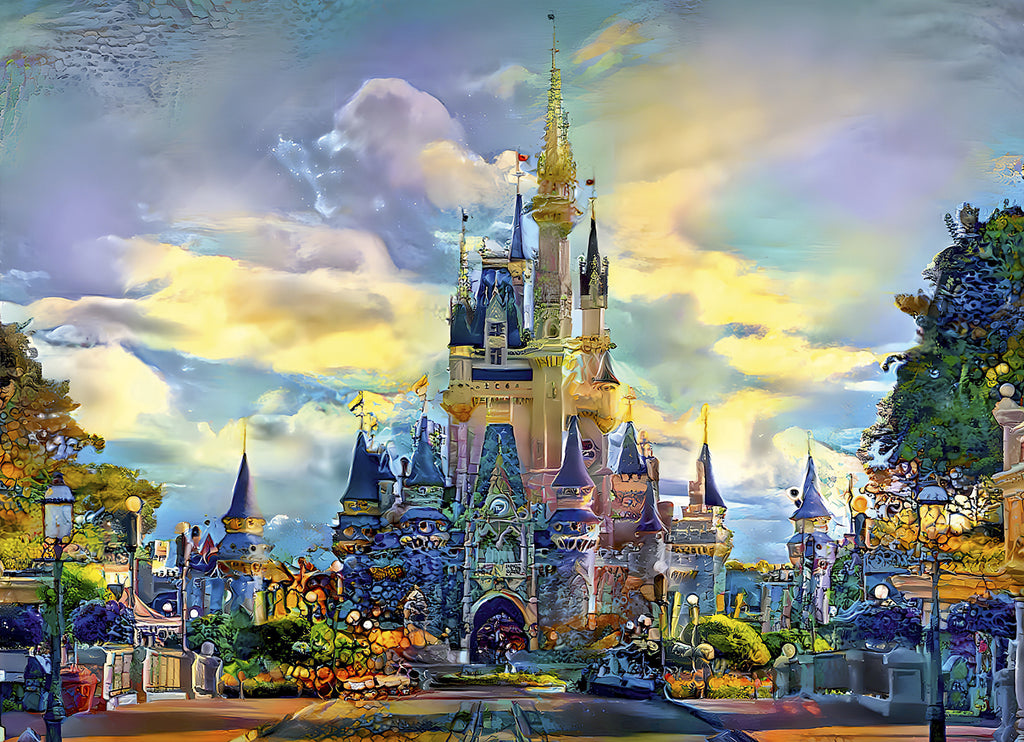Walt Disney World Castle, Orlando, Floride, USA – 1000 Piece Jigsaw Puzzle (Bluebird Puzzle)