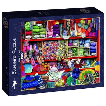 Bluebird Puzzle - Wool Shelf - 1000 Piece Jigsaw Puzzle