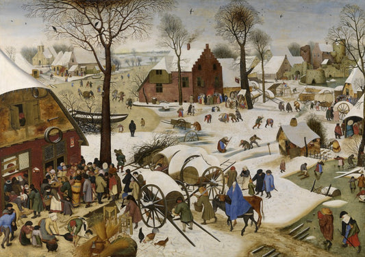 Grafika 00623 Brueghel Pieter: The Census at Bethlehem