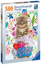 Teacup Kitty – 500 Piece Jigsaw Puzzle (Ravensburger)
