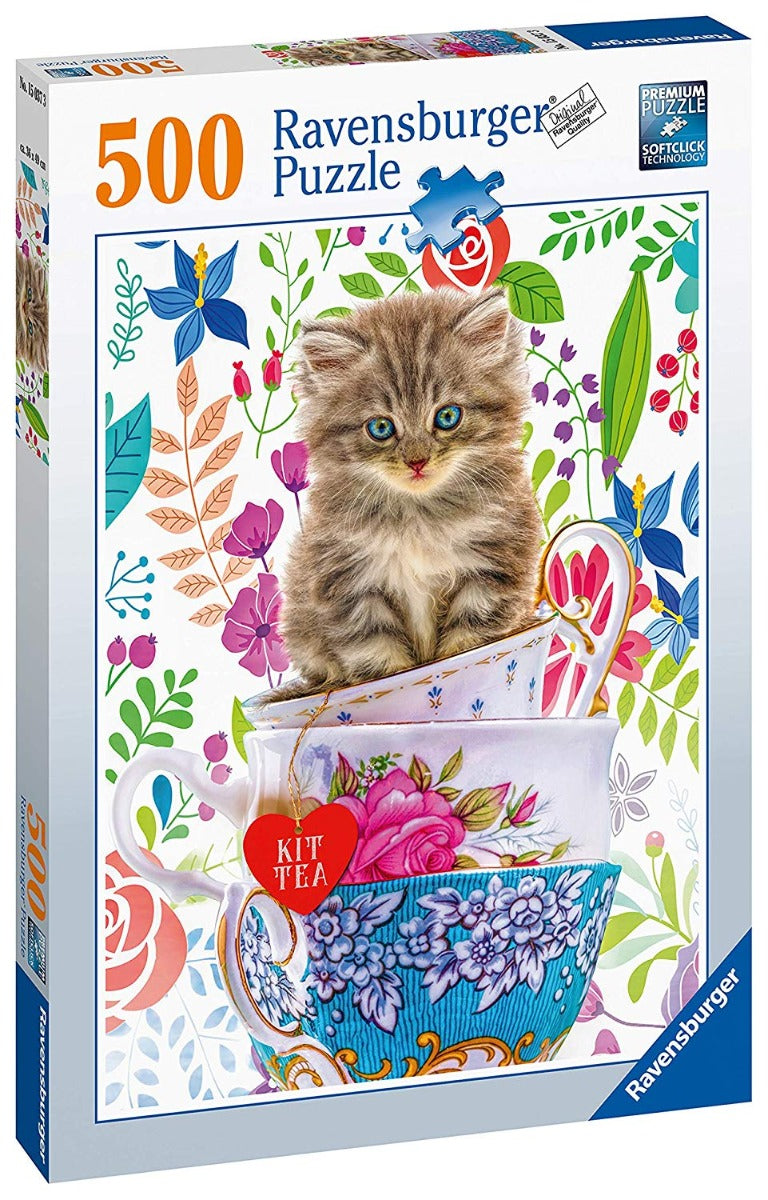 Teacup Kitty – 500 Piece Jigsaw Puzzle (Ravensburger)