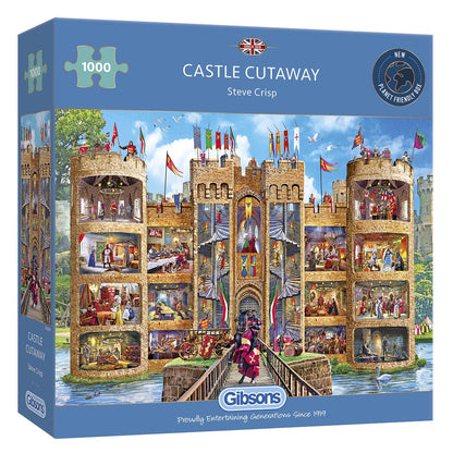 Gibsons - Castle Cutaway - 1000 Piece Jigsaw Puzzle