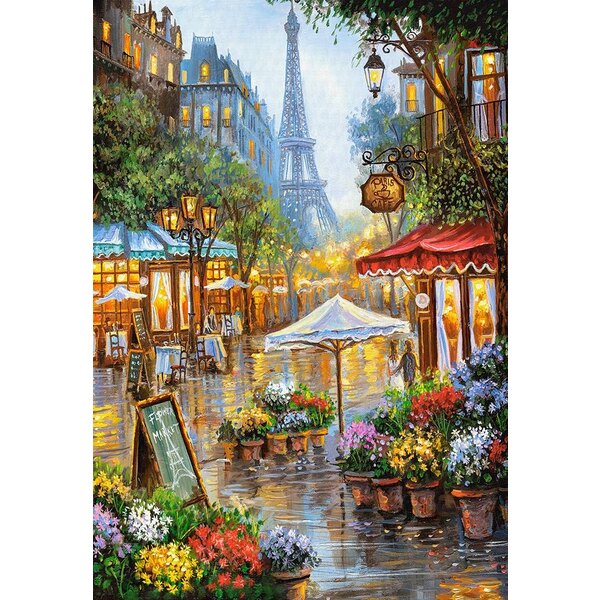 Puzzle Spring Flowers, Paris – 1000 Piece Jigsaw Puzzle (Castorland)