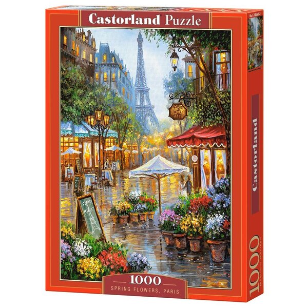 Puzzle Spring Flowers, Paris – 1000 Piece Jigsaw Puzzle (Castorland)