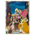 Disney Lady & The Tramp Movie Poster – 1000 Piece Jigsaw Puzzle (Jumbo)
