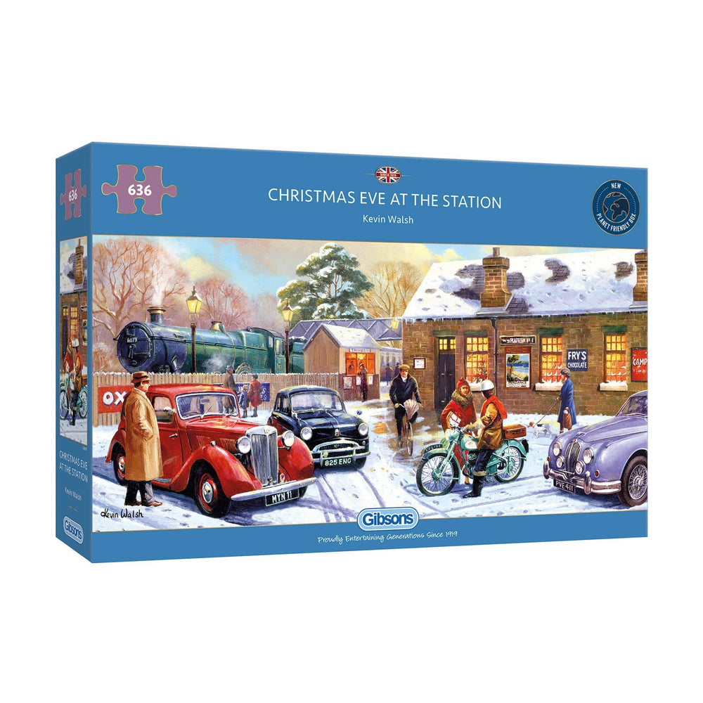 Gibsons - Christmas Eve at the Station - 636 Piece Jigsaw Puzzle