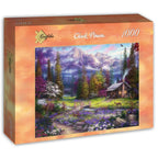 Inspiration of Spring Meadows by Chuck Pinson – 1000 Piece Jigsaw Puzzle (Grafika) - Completed Puzzle