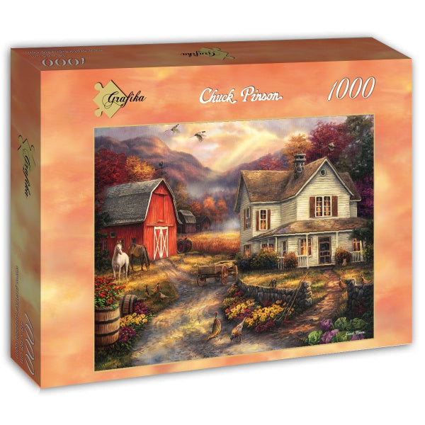 Relaxing on the Farm by Chuck Pinson – 1000 Piece Jigsaw Puzzle (Grafika)