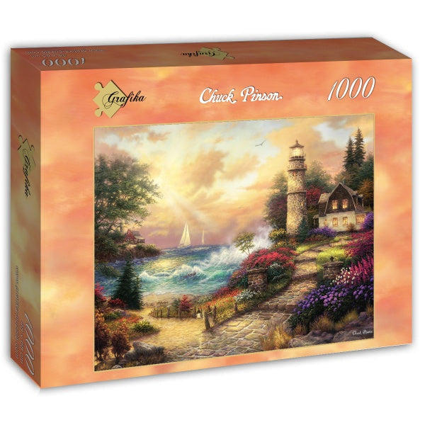 Seaside Dreams by Chuck Pinson – 1000 Piece Jigsaw Puzzle (Grafika) - Completed Puzzle