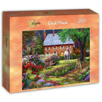 The Sweet Garden by Chuck Pinson – 500 Piece Jigsaw Puzzle (Grafika) - Completed Puzzle