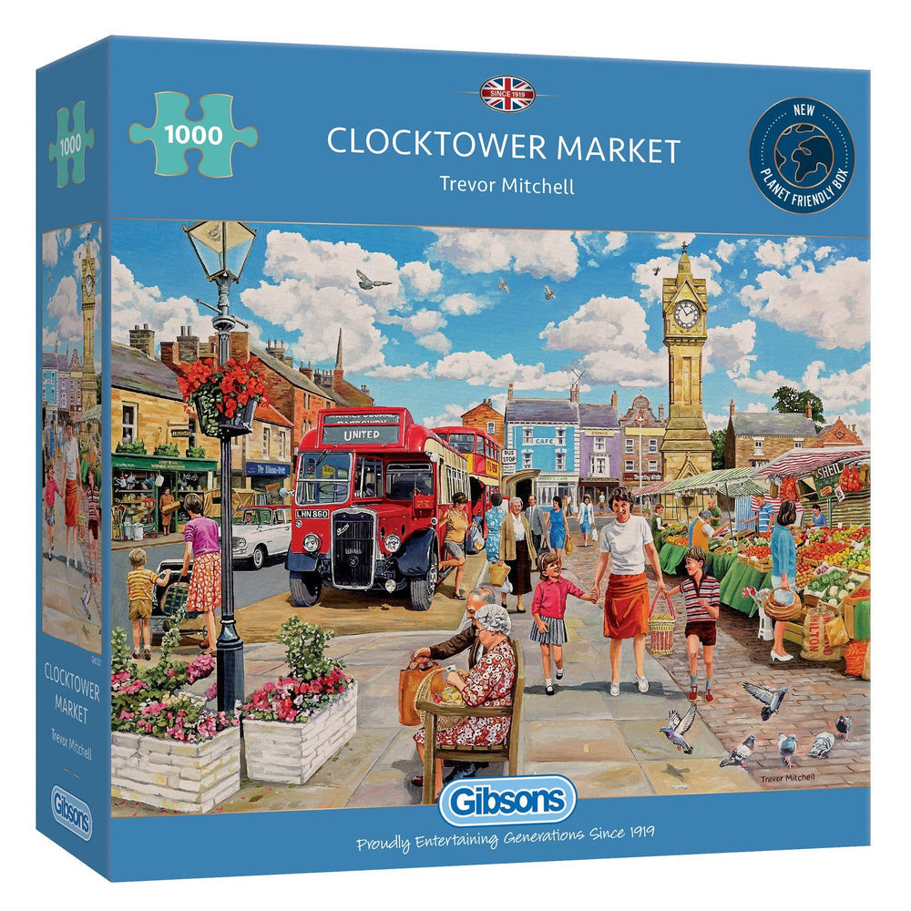 Clocktower Market – 1000 Piece Jigsaw Puzzle (Gibsons)