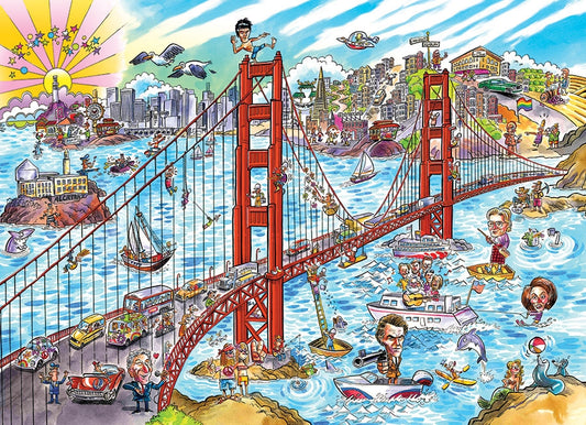 Cobble Hill - DoodleTown: San Francisco - 1000 Piece Jigsaw Puzzle
