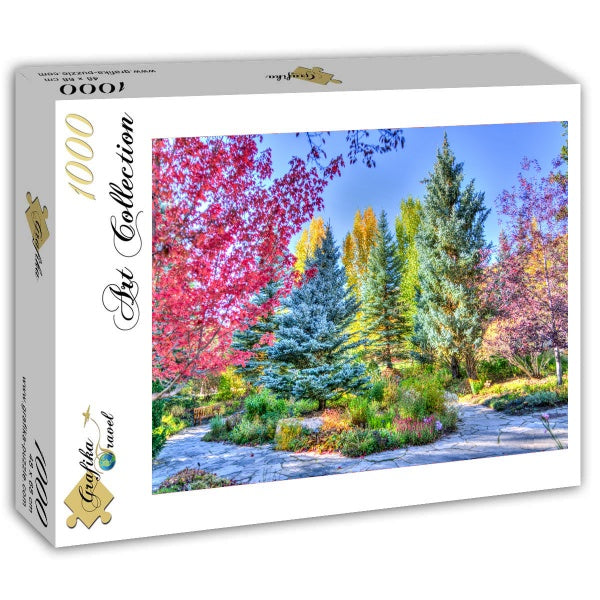 Colorful Forest, Colorado, USA – 1000 Piece Jigsaw Puzzle (Grafika) - Completed Puzzle
