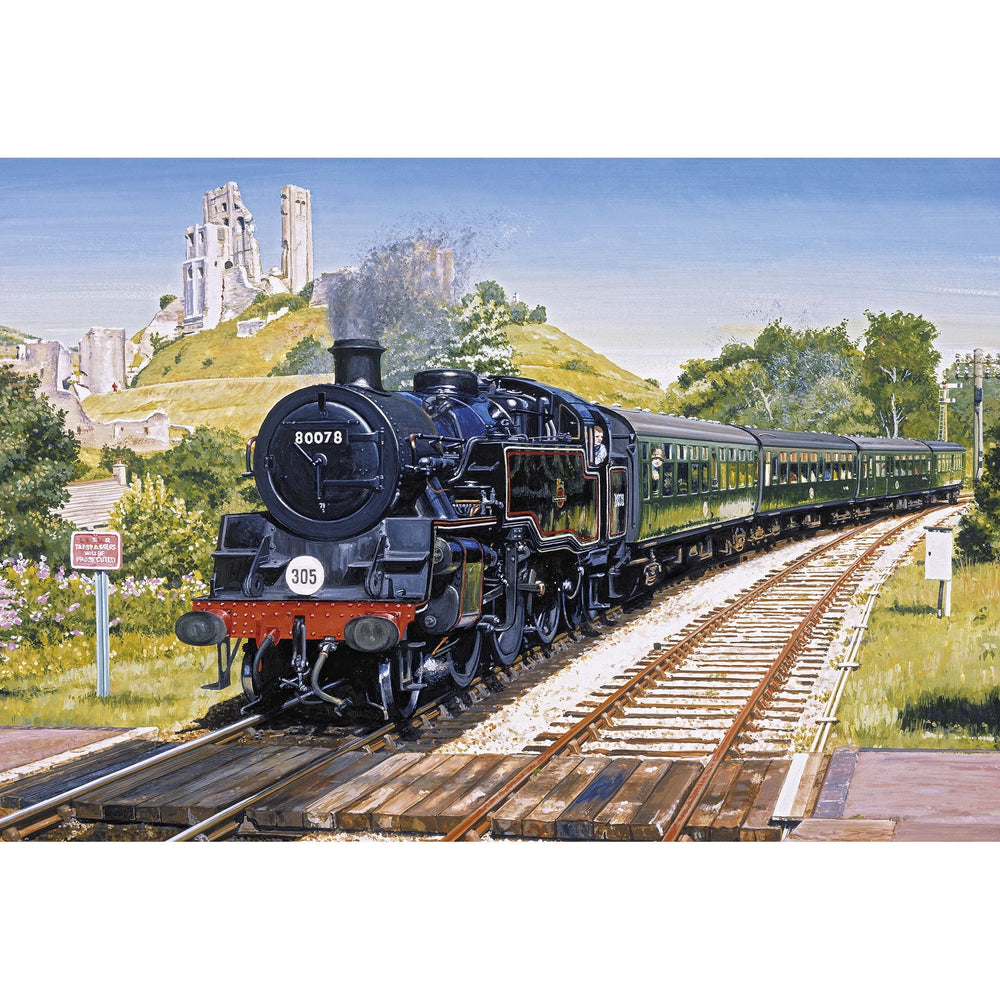 Corfe Castle – 500 Piece Jigsaw Puzzle (Gibsons)