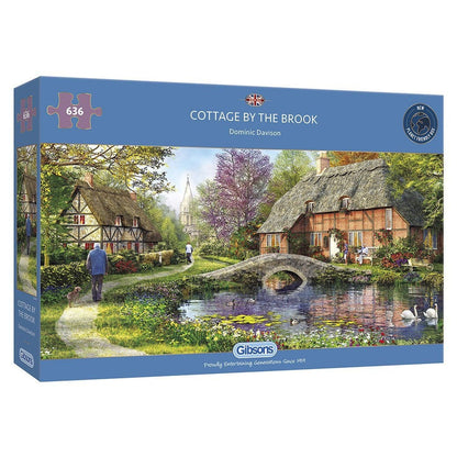 Gibsons - Cottage by the Brook - 636 Piece Jigsaw Puzzle