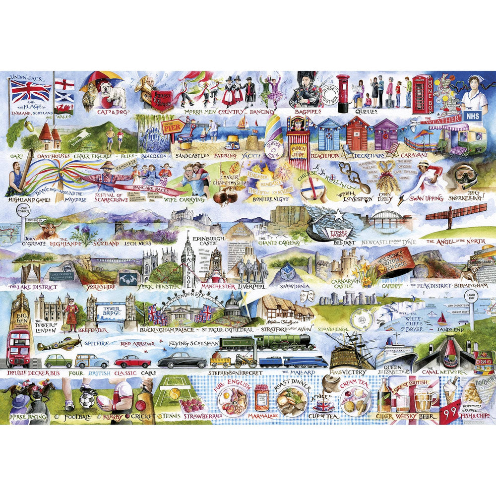 Cream Teas & Queuing – 1000 Piece Jigsaw Puzzle (Gibsons)