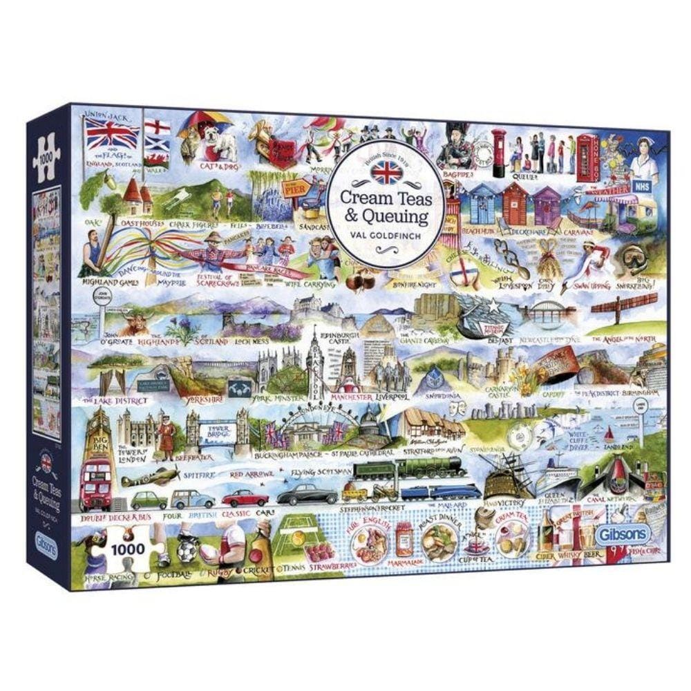Cream Teas & Queuing – 1000 Piece Jigsaw Puzzle (Gibsons)