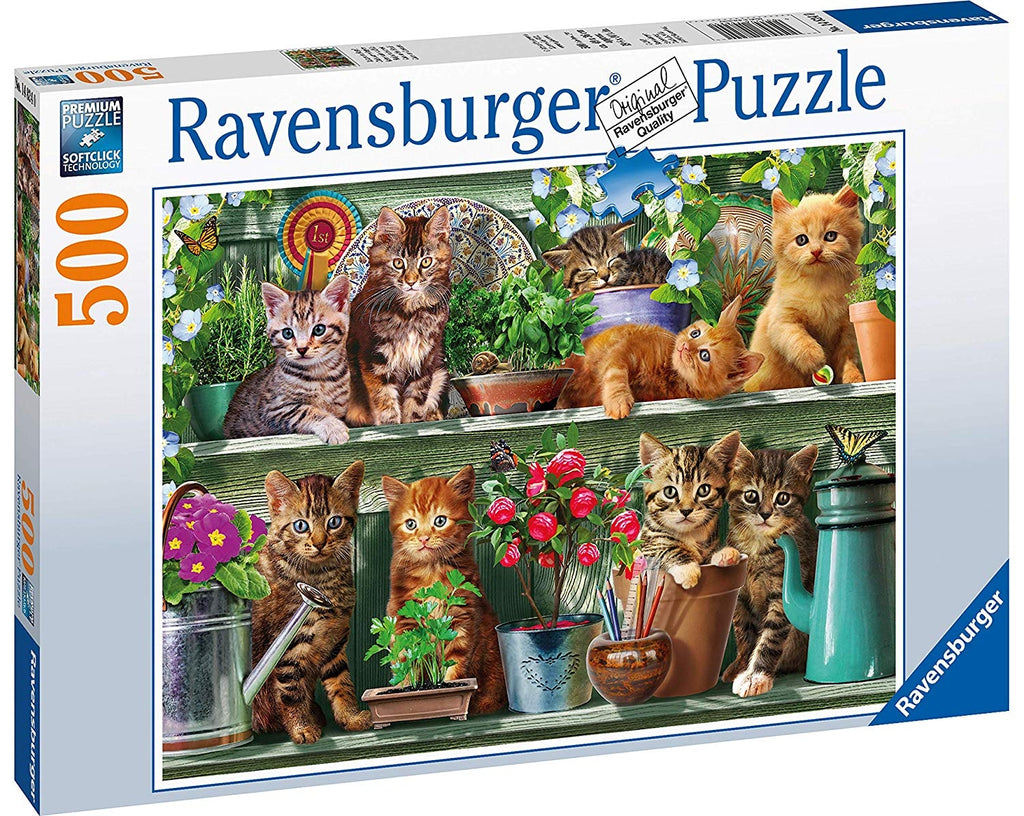 Cats On The Shelf – 500 Piece Jigsaw Puzzle (Ravensburger)