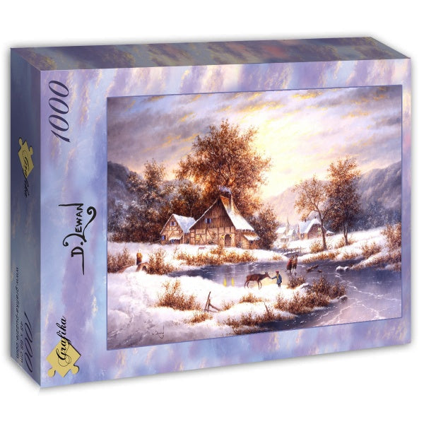 Amber Sky Of Winter by Dennis Lewan – 1000 Piece Jigsaw Puzzle (Grafika)
