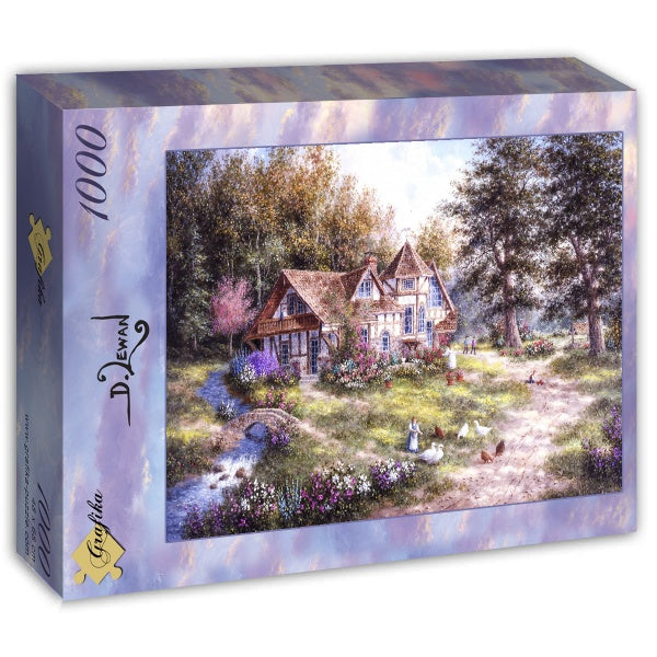 Glacier Ridge Manor by Dennis Lewan – 1000 Piece Jigsaw Puzzle (Grafika)